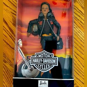 Vintage Harley Davidson motorcycle Barbie